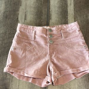 Cute pink jean shorts